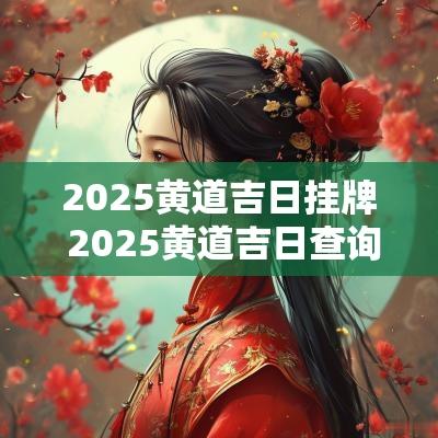 2025黄道吉日挂牌 2025黄道吉日查询