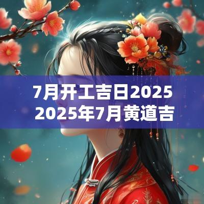 7月开工吉日2025 2025年7月黄道吉日