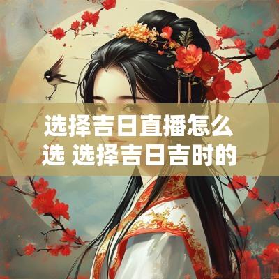 选择吉日直播怎么选 选择吉日吉时的正确方法