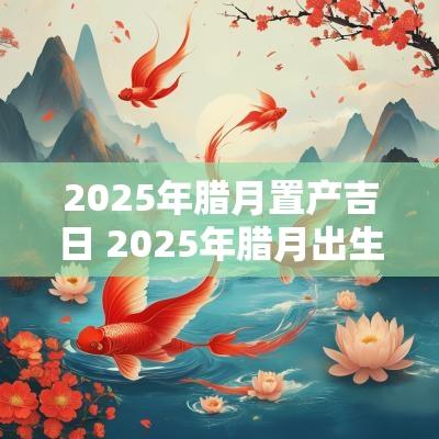 2025年腊月置产吉日 2025年腊月出生好吗