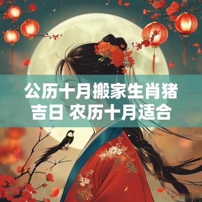 公历十月搬家生肖猪吉日 农历十月适合搬家的吉日