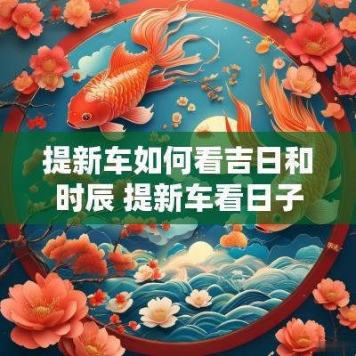 提新车如何看吉日和时辰 提新车看日子怎么看吉日