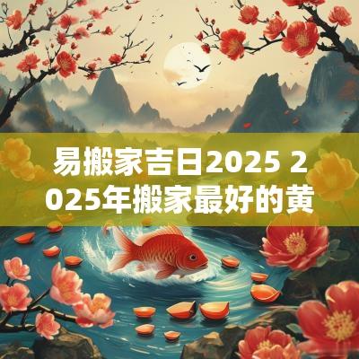 易搬家吉日2025 2025年搬家最好的黄道吉日