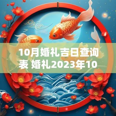 10月婚礼吉日查询表 婚礼2025年10月吉日查询表