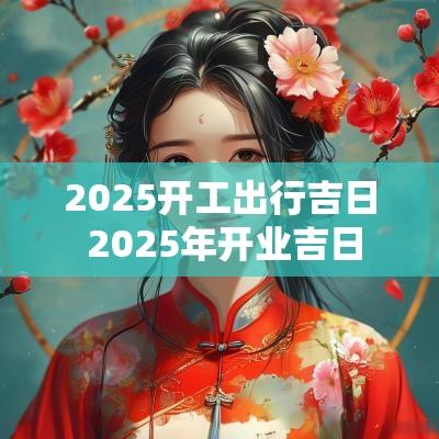 2025开工出行吉日 2025年开业吉日