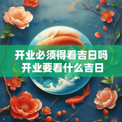开业必须得看吉日吗 开业要看什么吉日