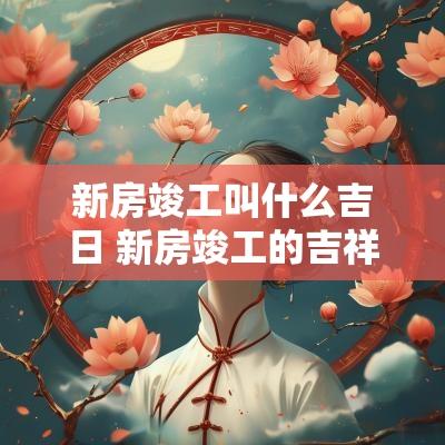 新房竣工叫什么吉日 新房竣工的吉祥话