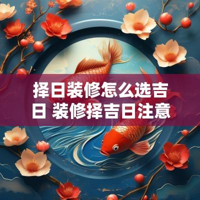 择日装修怎么选吉日 装修择吉日注意