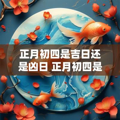 正月初四是吉日还是凶日 正月初四是黄道吉日吗2025