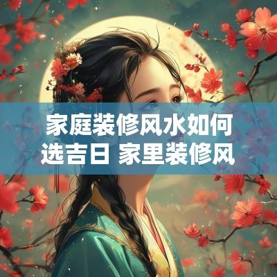 家庭装修风水如何选吉日 家里装修风水讲究