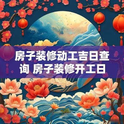 房子装修动工吉日查询 房子装修开工日子2025年