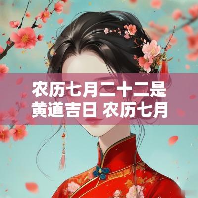 农历七月二十二是黄道吉日 农历七月二十二是什么日子