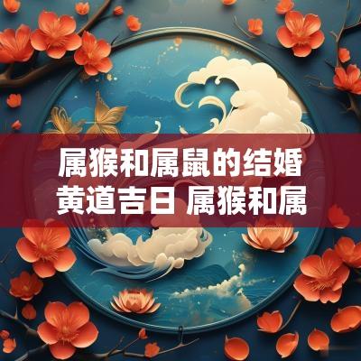 属猴和属鼠的结婚黄道吉日 属猴和属鼠的结婚黄道吉日有哪些