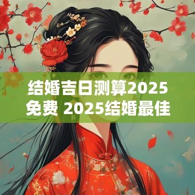 结婚吉日测算2025免费 2025结婚最佳黄道吉日一览表阳历