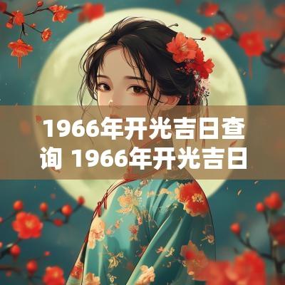 1966年开光吉日查询 1966年开光吉日查询大全