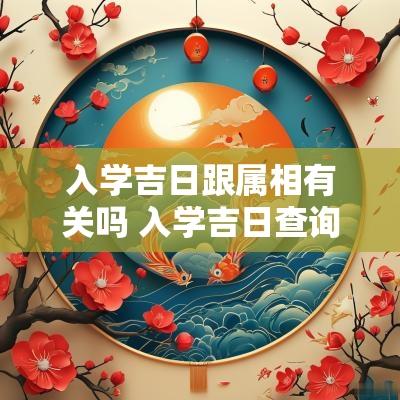 入学吉日跟属相有关吗 入学吉日查询2025