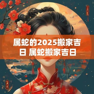 属蛇的2025搬家吉日 属蛇搬家吉日