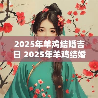 2025年羊鸡结婚吉日 2025年羊鸡结婚吉日是什么