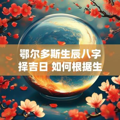 鄂尔多斯生辰八字择吉日 如何根据生辰八字择吉日吉时