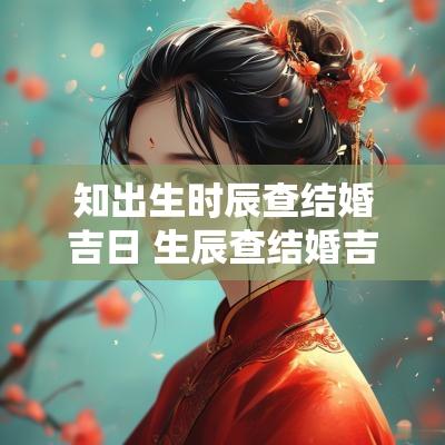 知出生时辰查结婚吉日 生辰查结婚吉日免费查询