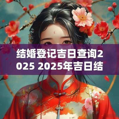 结婚登记吉日查询2025 2025年吉日结婚查询