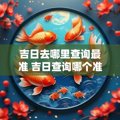 吉日去哪里查询最准 吉日查询哪个准