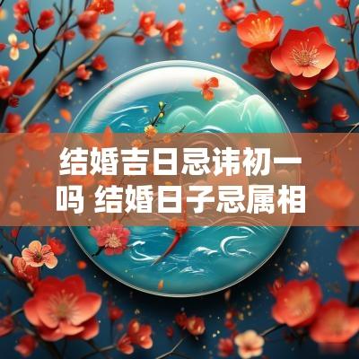 结婚吉日忌讳初一吗 结婚日子忌属相