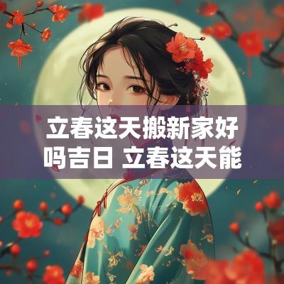 立春这天搬新家好吗吉日 立春这天能往家里搬东西吗为什么