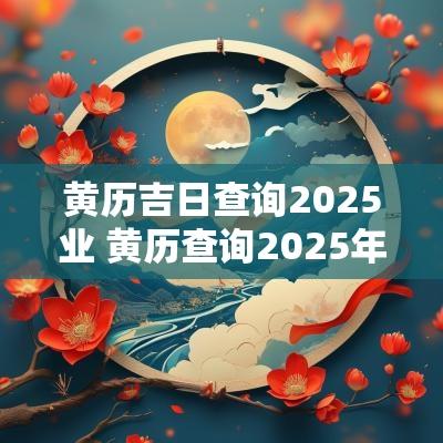 黄历吉日查询2025业 黄历查询2025年黄道吉日