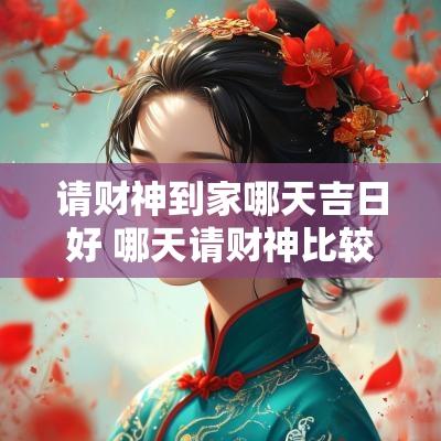 请财神到家哪天吉日好 哪天请财神比较好