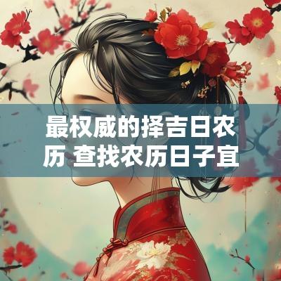 最权威的择吉日农历 查找农历日子宜忌