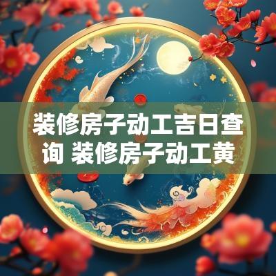 装修房子动工吉日查询 装修房子动工黄历吉日查询