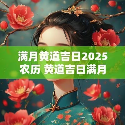 满月黄道吉日2025农历 黄道吉日满月酒2025