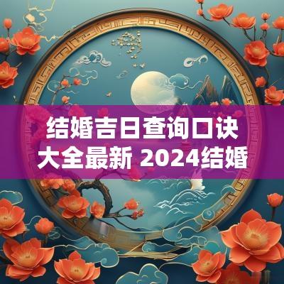 结婚吉日查询口诀大全最新 2025结婚吉日查询表