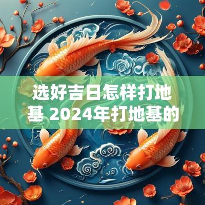 选好吉日怎样打地基 2025年打地基的黄道吉日