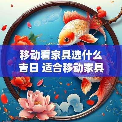 移动看家具选什么吉日 适合移动家具的日子