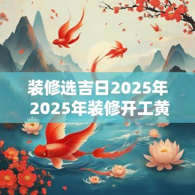 装修选吉日2025年 2025年装修开工黄道吉日