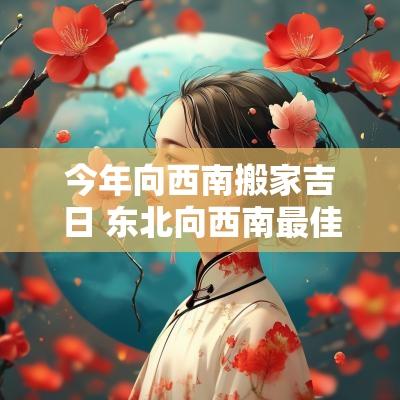 今年向西南搬家吉日 东北向西南最佳搬家吉日