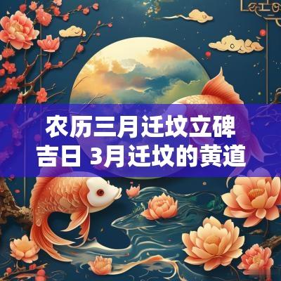 农历三月迁坟立碑吉日 3月迁坟的黄道吉日