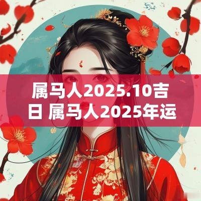 属马人2025.10吉日 属马人2025年运势运程每月运程
