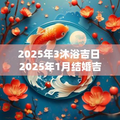2025年3沐浴吉日 2025年1月结婚吉日