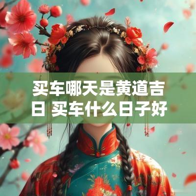 买车哪天是黄道吉日 买车什么日子好 黄道吉日