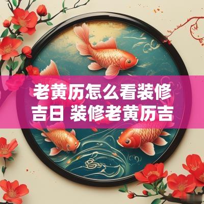 老黄历怎么看装修吉日 装修老黄历吉日