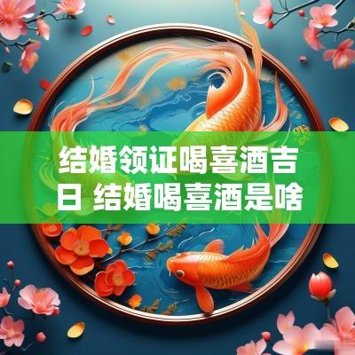 结婚领证喝喜酒吉日 结婚喝喜酒是啥意思