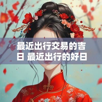 最近出行交易的吉日 最近出行的好日子是哪天