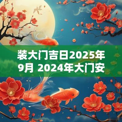 装大门吉日2025年9月 2025年大门安装黄道吉日