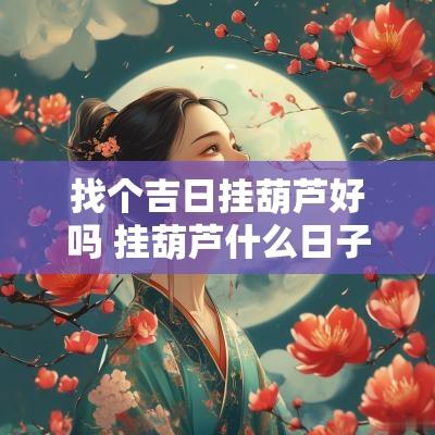 找个吉日挂葫芦好吗 挂葫芦什么日子挂最好
