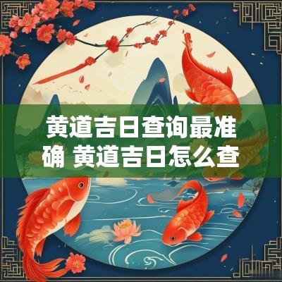 黄道吉日查询最准确 黄道吉日怎么查询最准确