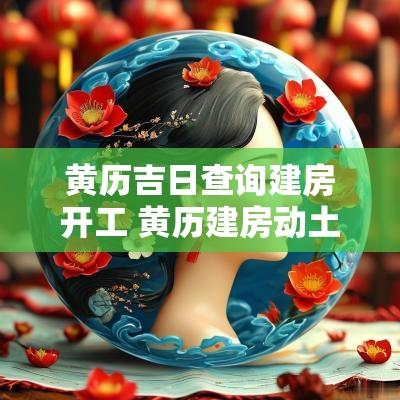 黄历吉日查询建房开工 黄历建房动土吉日查询
