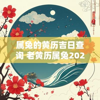 属兔的黄历吉日查询 老黄历属兔2025年运势